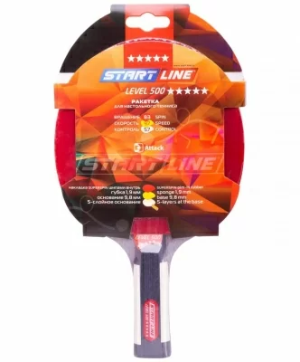 картинка Ракетка для настольного тенниса Start line Level 500 New коническая 