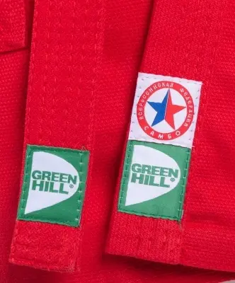 картинка Куртка для самбо Green Hill JS-302 красная 